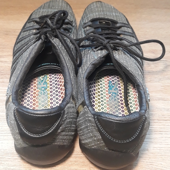 Michelle K Sport Textile Lace Up Sneakers - Size 11 Black/Gray - Picture 7 of 12